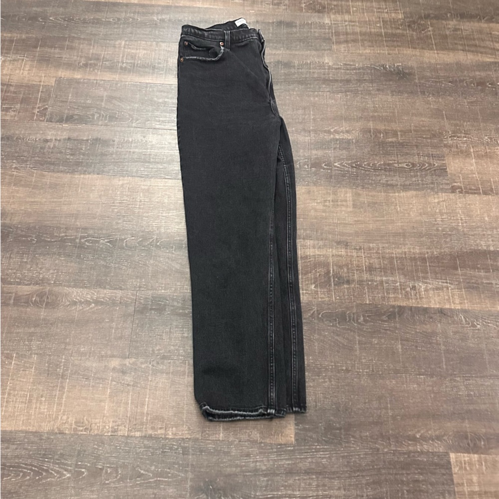 Abercrombie & Fitch Black The Ankle Straight Ultra High Rise Curve Love Size 14 - Picture 4 of 5